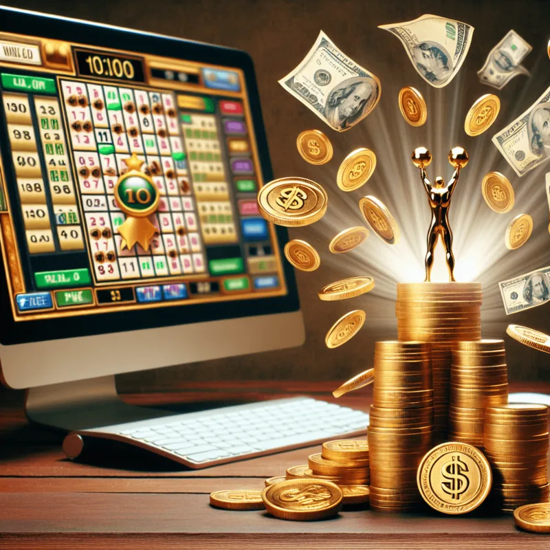 Colorful Keno online game interface