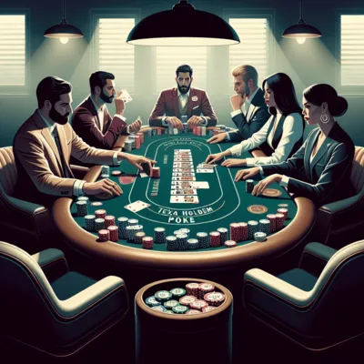 Texas Holdem Poker online game interface
